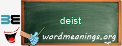 WordMeaning blackboard for deist